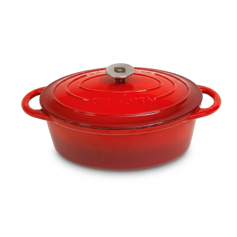 Olla de hierro fundido esmaltado La Nordica, Oval, Ф29 - Olla de hierro fundido