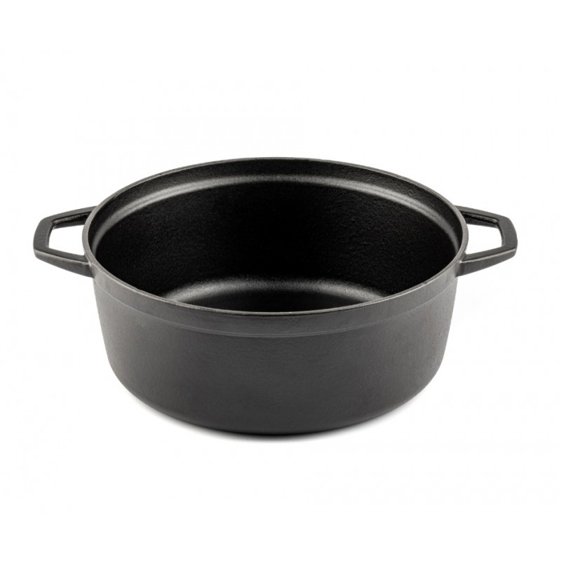 Olla profunda de hierro fundido Solagio, Black Onyx, Ф28 - Olla de hierro fundido