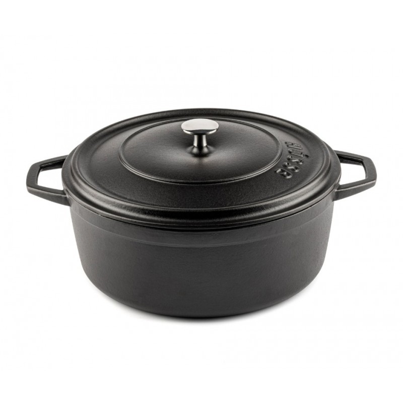 Olla profunda de hierro fundido Solagio, Black Onyx, Ф28 - Olla de hierro fundido