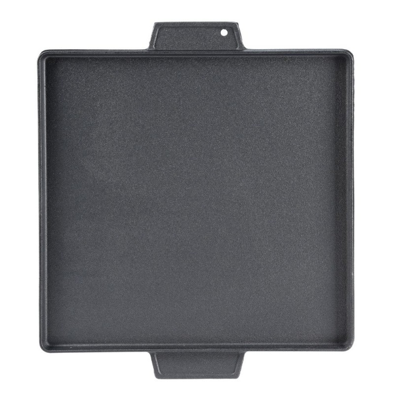 Placa de hierro fundido para grill de doble cara, 38x38 cm | Placa de hierro fundido |  |