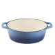 Olla de hierro fundido esmaltada, Azul, ovalado, 33x27см | Olla de hierro fundido |  |