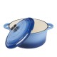 Olla de hierro fundido esmaltada, Azul, Ф22 | Olla de hierro fundido |  |