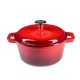 Olla de hierro fundido esmaltada, Rojo, Ф24 | Olla de hierro fundido |  |